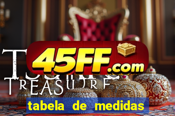 tabela de medidas reserva mini